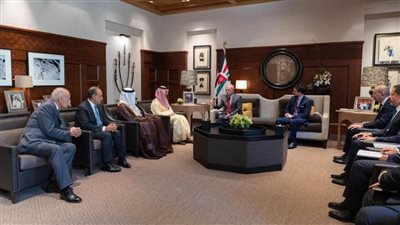 ملك الأردن يستقبل أعضاء اللجنة الوزارية العربية الإسلامية المشتركة بشأن غزة