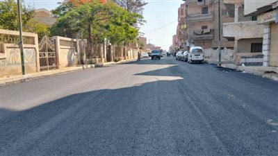 بالصور.. محافظ الغربية: رصف طريق 