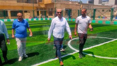 محروس: يتفقد المراحل النهائية لإنشاء ملعب خماسي كرة القدم بنادي كفر الشيخ