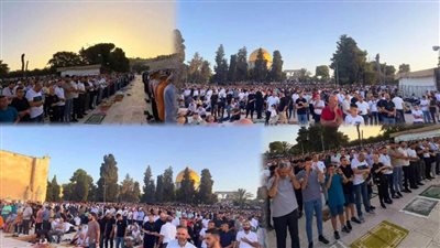 عاجل.. عشرات الآلاف يؤدون صلاة عيد الأضحى في المسجد الأقصى المبارك