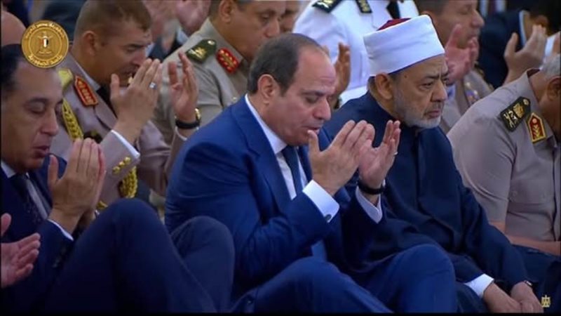 الرئيس في صلاة العيد