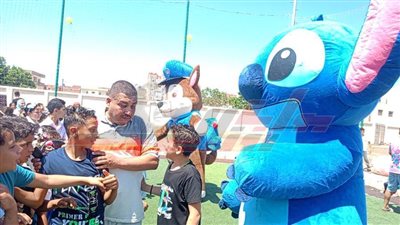 أجواء مبهجة وشخصيات كرتونية فى استقبال رواد مراكز شباب كفر الشيخ