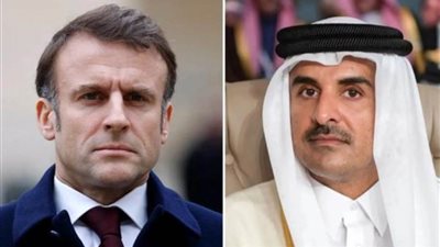 أمير قطر والرئيس الفرنسي يبحثان هاتفيا تطورات الأوضاع في غزة