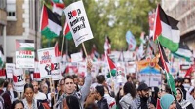 مظاهرة في باريس للمطالبة بوقف الإبادة الجماعية في قطاع غزة