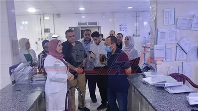 مساعد وزير الصحة يتفقد مستشفى فوه المركزي بكفر الشيخ