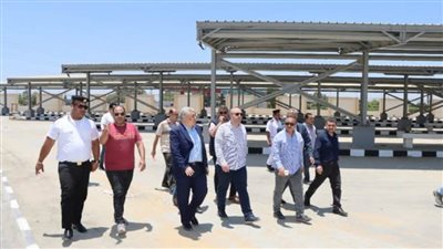 محافظ بني سويف يتفقد التسهيلات المرورية بمحيط مجمع المواقف الجديد