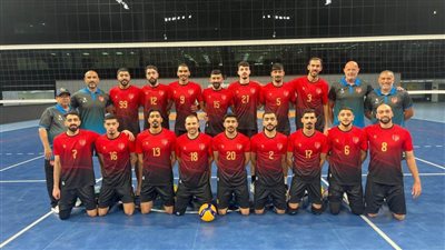 تدريب قوي ومباراة رائعه لمنتخب البحرين الأول للكرة الطائرة بصالة الدكتور حسن مصطفى في 6 أكتوبر