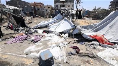 استشهاد 3 فلسطينيين في قصف إسرائيلي على نازحين بمواصي خان يونس