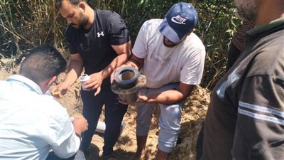 رئيس مياه القناة  تمكنا من إصلاح كسر القنطرة شرق بسبب انهيار جسر المصرف الزراعي