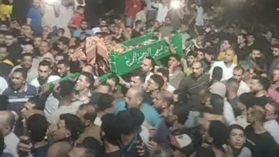 في جنازة مهيبة.. تشييع جثمان شهيد الغدر أحمد المسلماني بمسقط رأسه بمدينة إدكو 