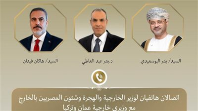 اتصالان هاتفيان لوزير خارجية مصر بنظيريه العماني والتركي.. على ماذا اتفقوا ؟