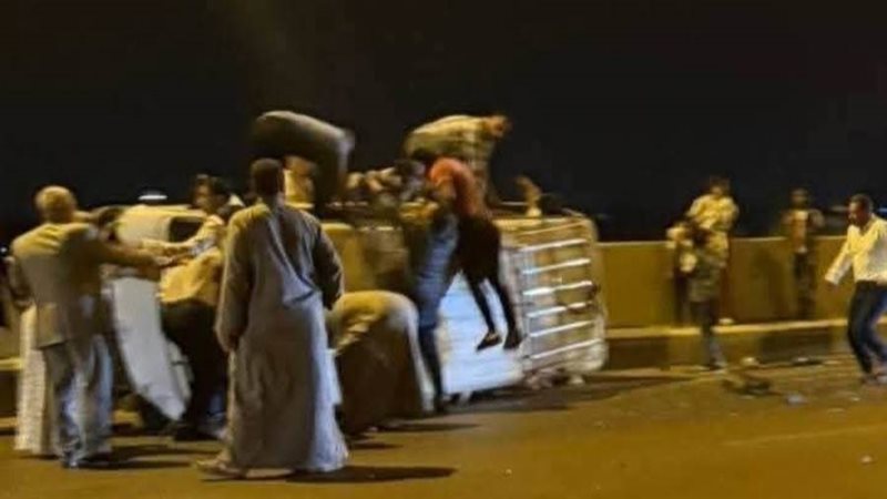 مشهد من الحادث