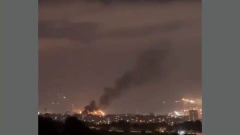 تصاعد النيران