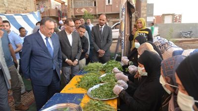 محافظ أسيوط يتفقد مشروعات التكتلات الاقتصادية بمركز أبنوب 