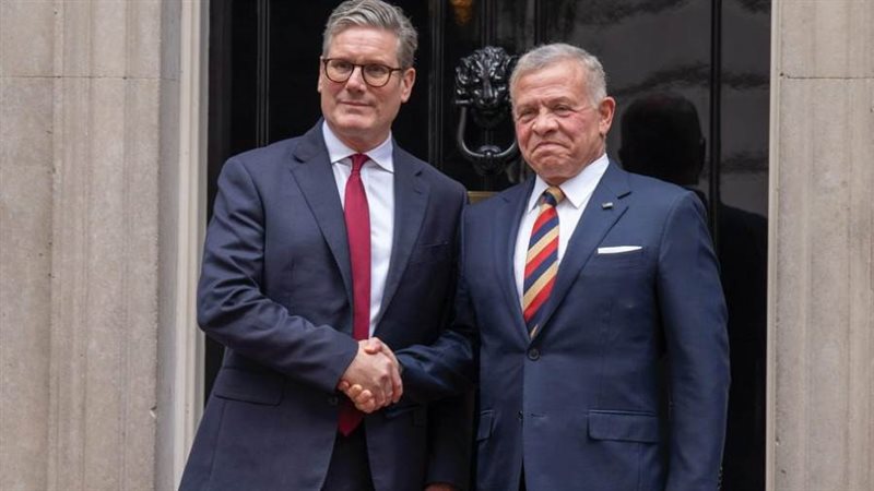 ستارمر مع ملك الأردن