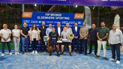 يوسف حسام ولاكاميري يتوجان بلقب البطولة الدولية للبادل 