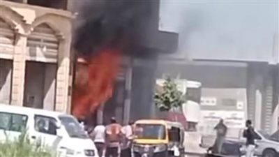 الحماية المدنية تسيطر على حريق شب في محل بويات في الدقهلية 