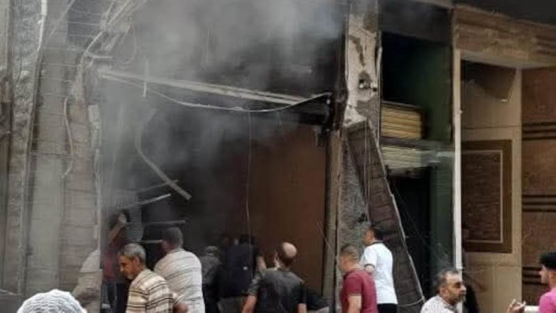 جانب من الحريق