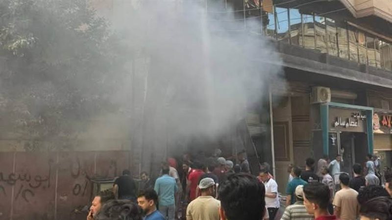 حريق مطعم بالمحلة