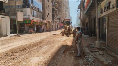  بالصور.. محافظ الغربية يتابع أعمال تطوير شارع الجلاء بالمحلة