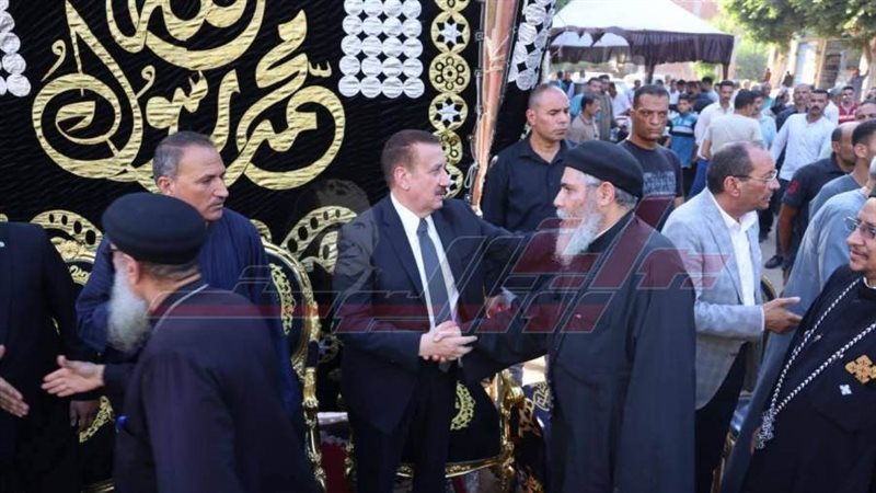 عزاء ضحايا حادث المنوفية