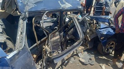 بحادث تصادم مروع.. إصابة 8 أشخاص بينهم طفلين بطريق أبو المطامير السابعة 