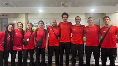 منتخب الريشة الطائرة الهوائية يغادر إلى غانا للمشاركة في بطولة إفريقيا