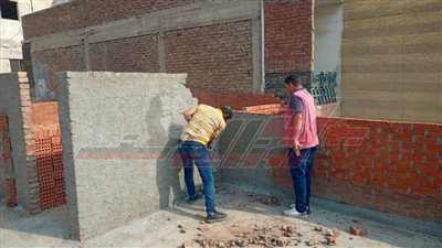 إزالة بناء مخالف دون ترخيص في كفر الشيخ 