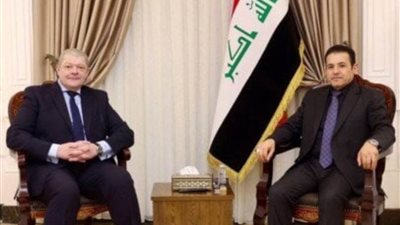 سفير مصر ببغداد يبحث مع مستشار الأمن القومي العراقي التعاون بين البلدين