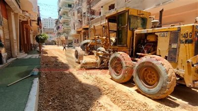 رصف شوارع غرب العاصمة ضمن مشروعات الخطة الاستثمارية للعام 2026/2025