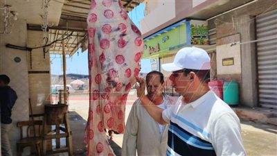 ضبط لحوم بلدي مذبوحة خارج السلخانة بكفر الشيخ  