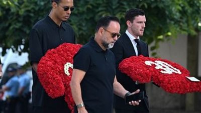 في جنازة سرية توافد لاعبي ليفربول ومنتخب البرتغال لتوديع جوتا وأخيه أندرو 