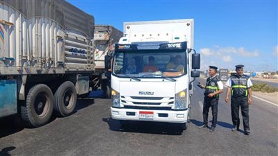 حملة مشتركة للكشف عن تعاطي المواد المخدرة والمخالفات المرورية بالطريق الدولي الساحلي بجمصة