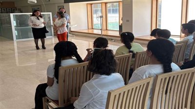 الفنانة سلوى محمد تُشرف على ورشة تمثيل لطلاب المدارس بالأكاديمية المصرية للفنون بروما