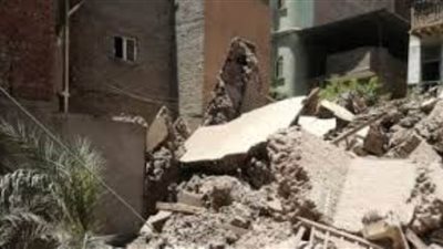 انهيار مئذنة مسجد أثري في سمنود بالغربية