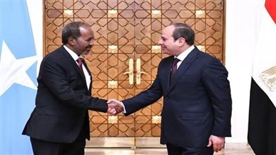 الرئيس حسن شيخ محمود: نشعر بالامتنان لموقف مصر الداعم  للصومال 