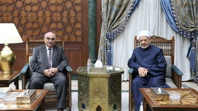 شيخ الأزهر يستقبل رئيس هيئة قضايا الدولة ويهنئه بمنصبه الجديد