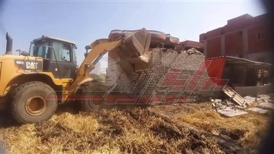 تنفيذ 8 قرارات إزالة تعديات علي الأراضي الزراعية بمساحة 4 قراريط في بيلا