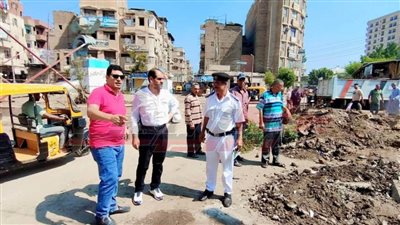 رفع الإشغالات بميدان بحي غرب كفر الشيخ وإعادة الانضباط للمنطقة