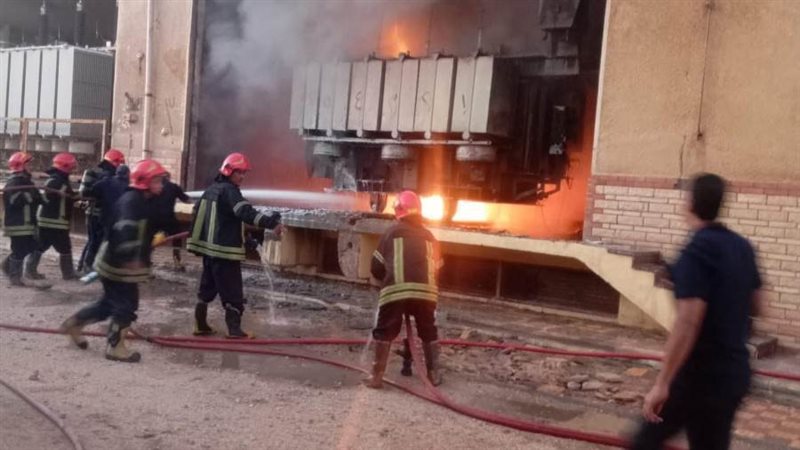 جانب من الحريق