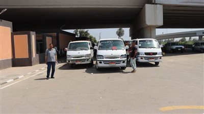 التشغيل التجريبي لمجمع مواقف محور عدلي منصور الجديد.. مد خطوط السرفيس ببني سويف