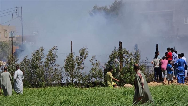 حريق مخزن خردة