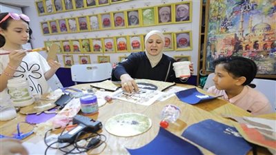 أنشطة ومسرحيات تربوية للأطفال في جناح الأزهر بمعرض مكتبة الإسكندرية للكتاب
