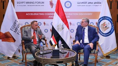 وزير البترول يلتقى رئيس شركة مناجم النوبة العاملة فى مجال التنقيب وإنتاج الذهب 