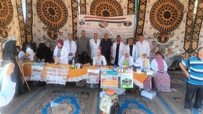 بالصور.. قافلة بيطرية تعالج 5231 طائرا وماشية في قرية 