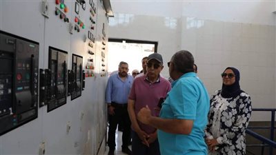 محافظ المنيا يتفقد محطة رفع صرف صحي بردنوها لخدمة 30 ألف مواطن 