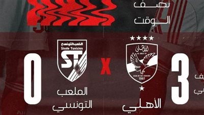 عاجل.. وصف تفصيلي للشوط الأول لمباراة الأهلي والملعب التونسي