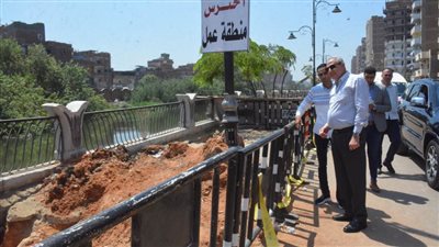 بالصور.. محافظ الغربية يتفقد أعمال الإصلاح بكورنيش طنطا