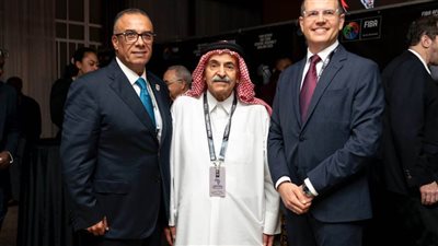 عمرو مصيلحي يجتمع برئيس الاتحاد الدولي لكرة السلة على هامش اجتماعات الاتحاد الأفريقي