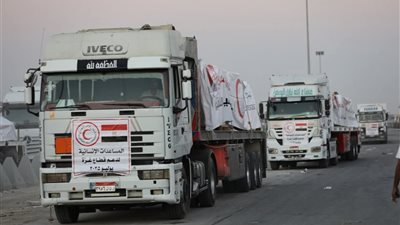 عاجل| بالصور.. تعرف على محتويات قافلة 